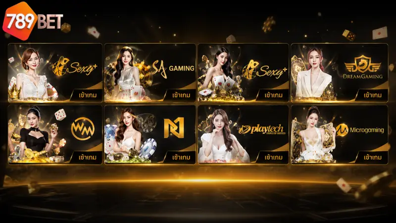 Top Live Casino Providers at Casino 789BET
